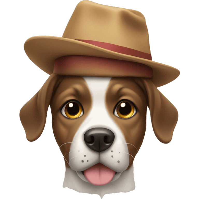 Dog in hat emoji