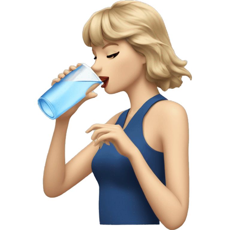 taylor swift drinking water emoji