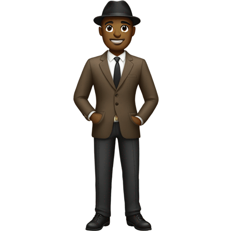 Generate a Gentleman Bitmoji. full body emoji