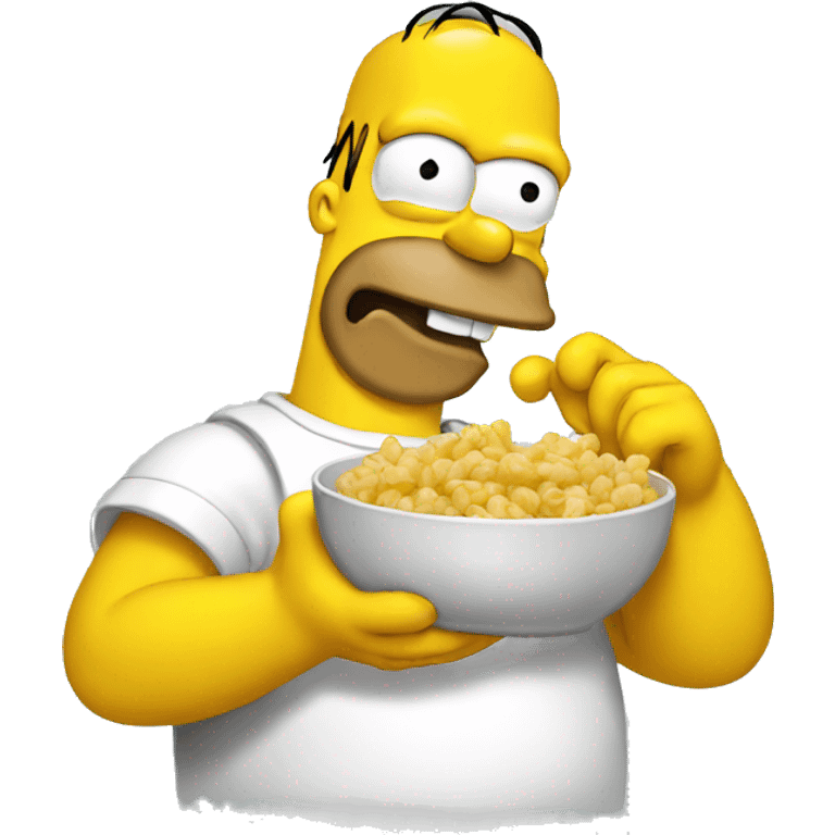 Homer eating emoji