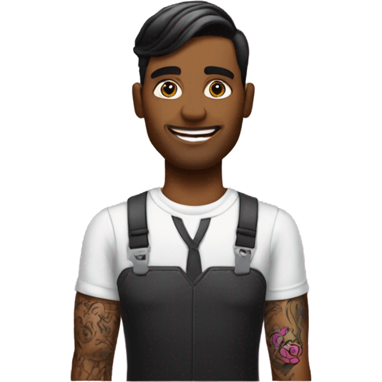 Make a gay T-Mobile worker with lots of tattoos  emoji