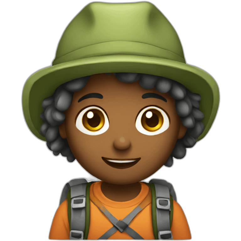 cute hiker emoji