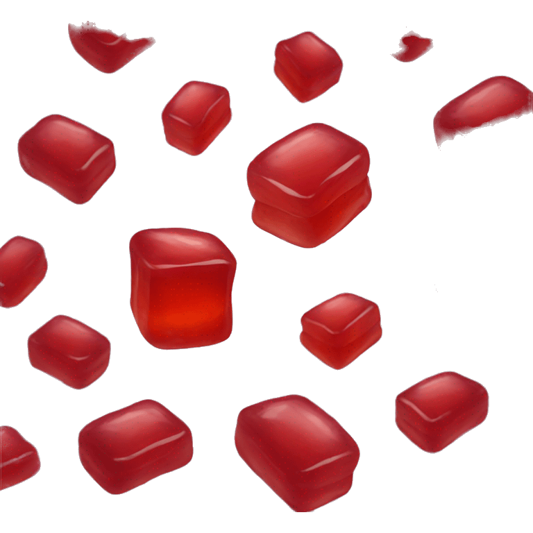 Red jell-o emoji