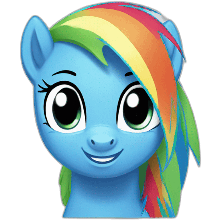 Rainbow dash emoji