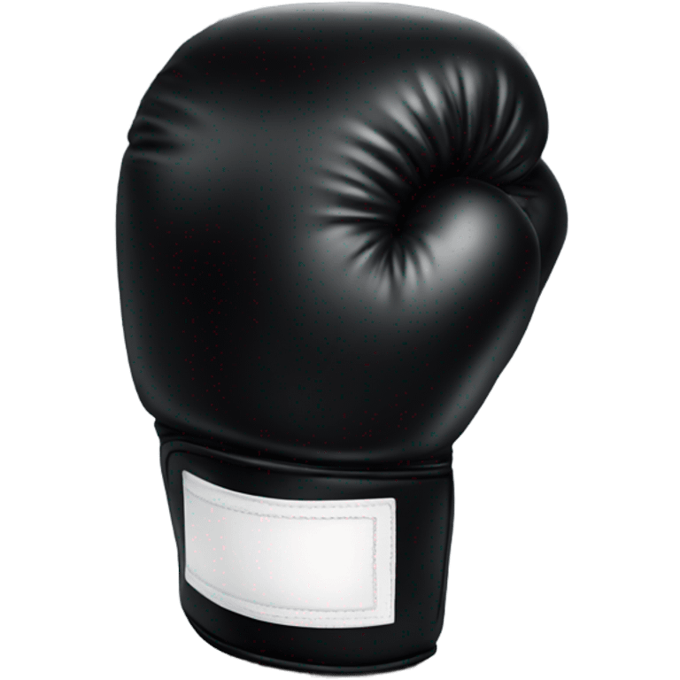 Black boxing glove emoji