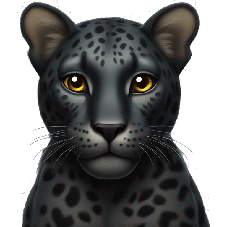 black leopard with wings emoji