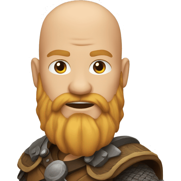 bald bearded viking emoji