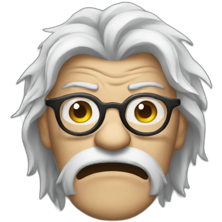 angry wizard face with glasses emoji