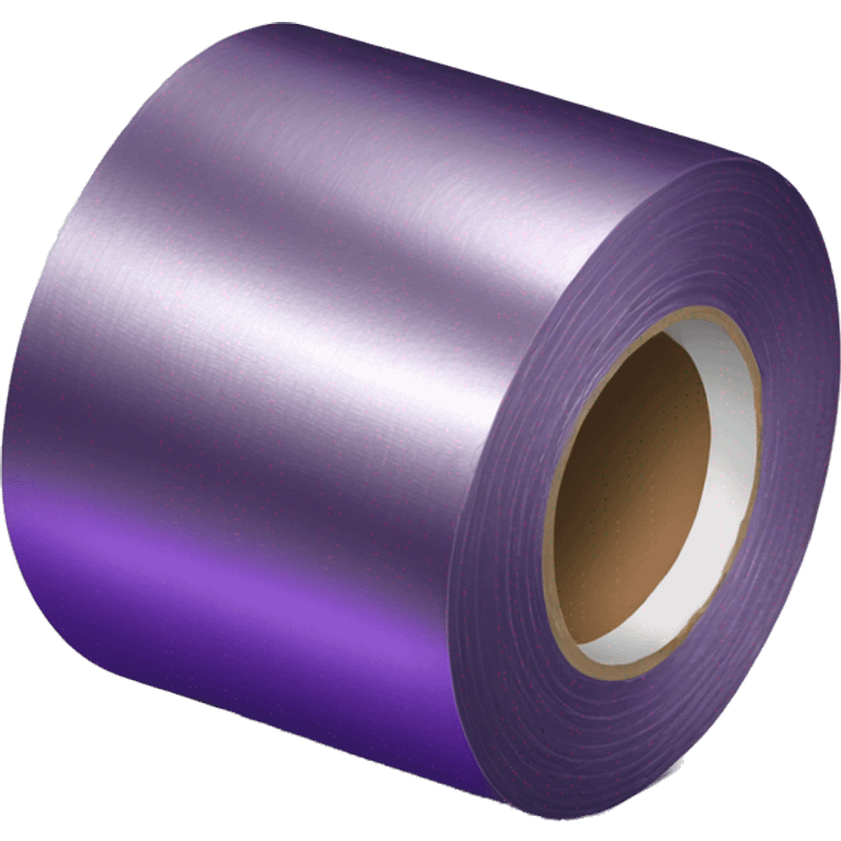 Realistic roll of metallic purple duct tape emoji