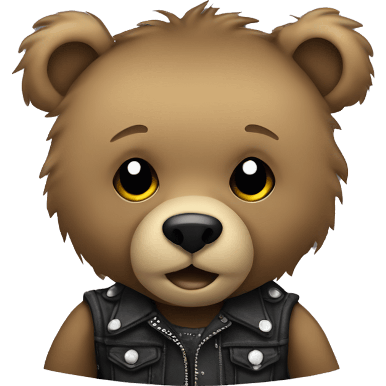 punk rock teddy bear emoji