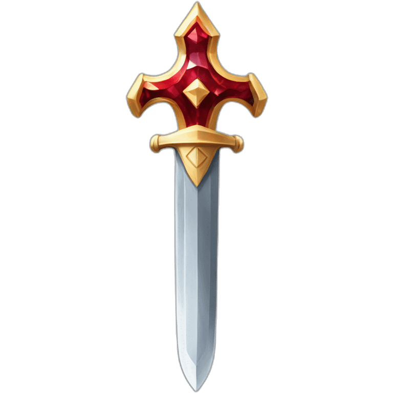 king sword with red diamonds emoji