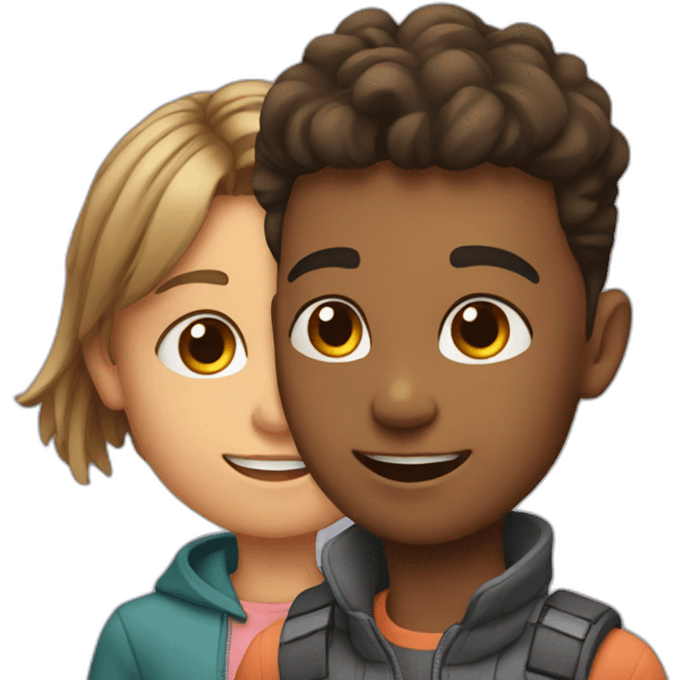 boy and a girl emoji