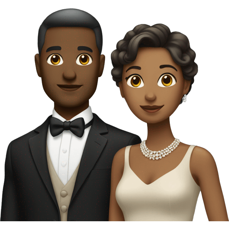 couple in elegant attire emoji