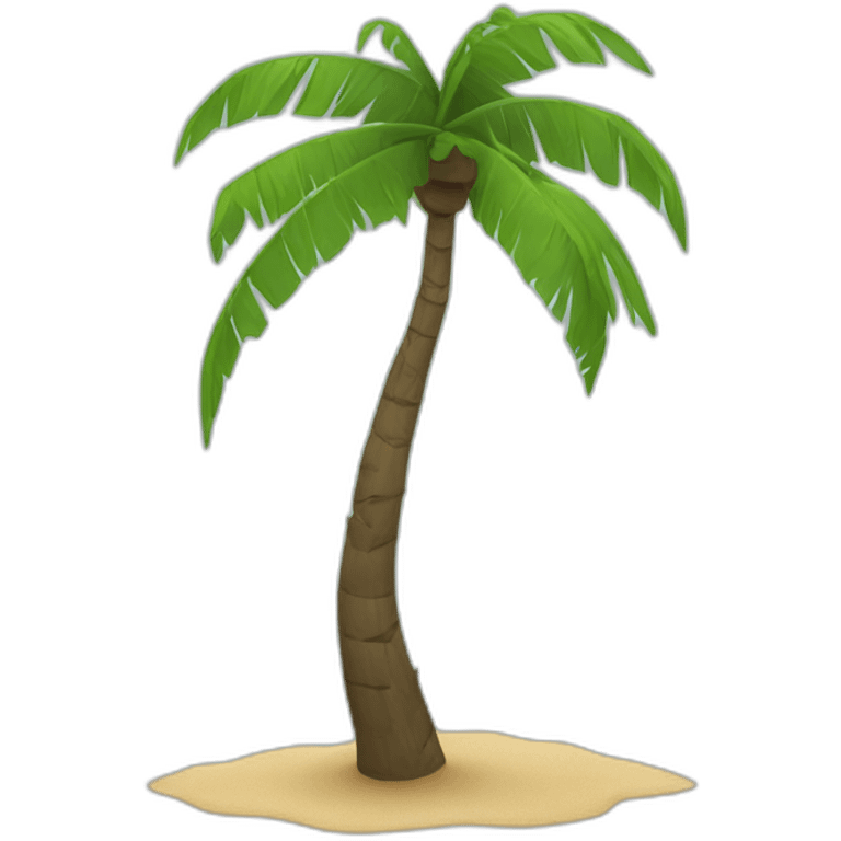 A coconut tree like man emoji