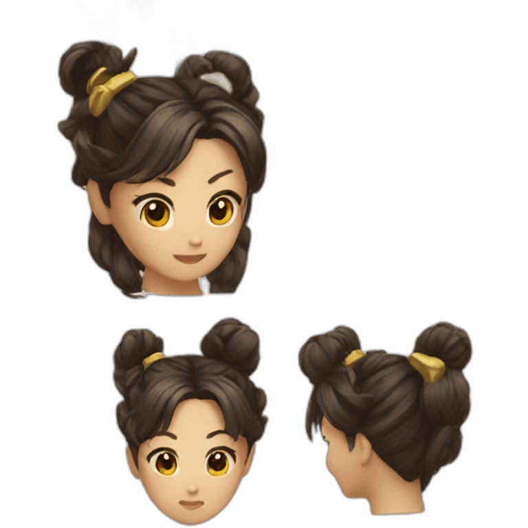 chun li hair emoji