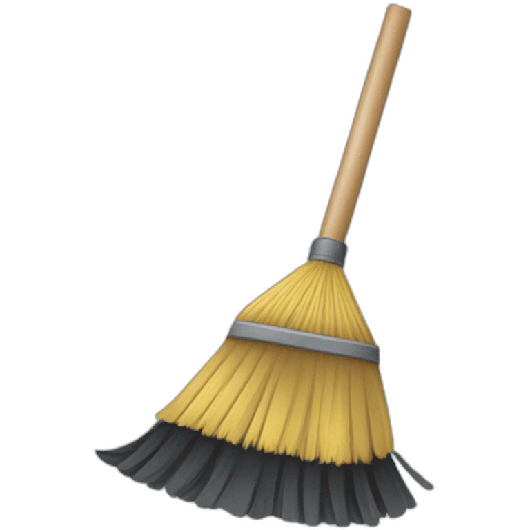 sweeping broom dust emoji