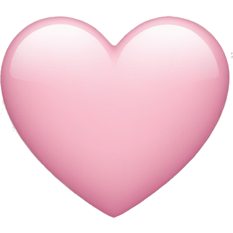 Light pink heart emoji