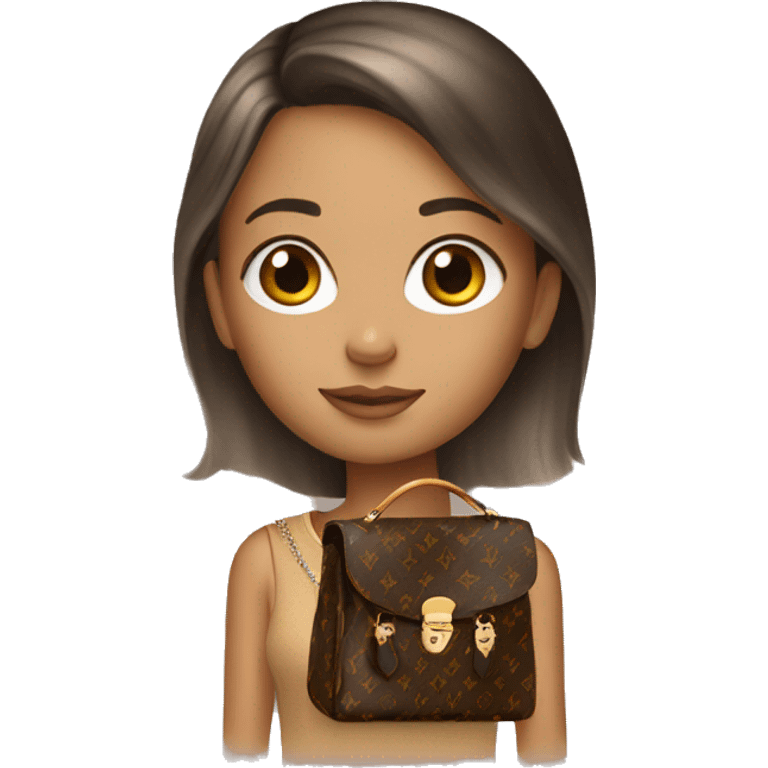 girl with LOUIS VUITTON emoji