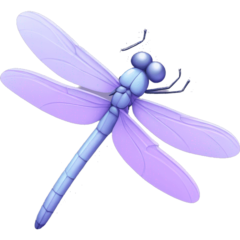 Pastel purple dragonfly  emoji