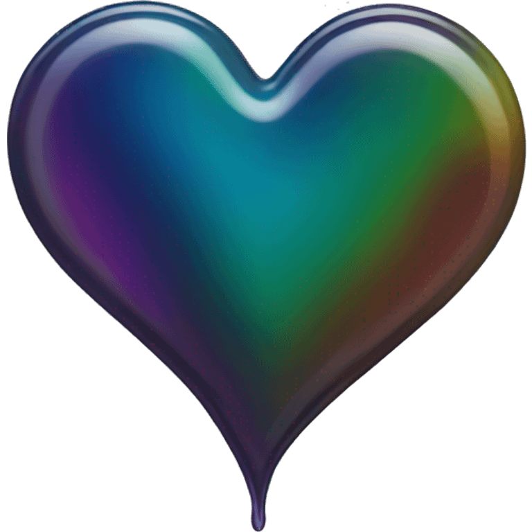 oil slick heart  emoji