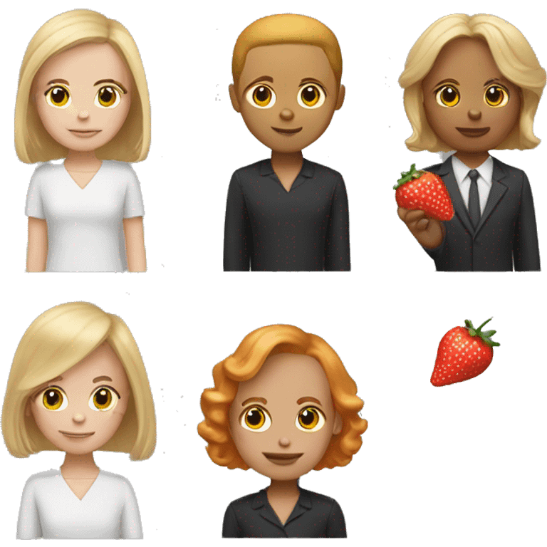 whitteacher with strawberry blond bob haircut trick or treat  emoji