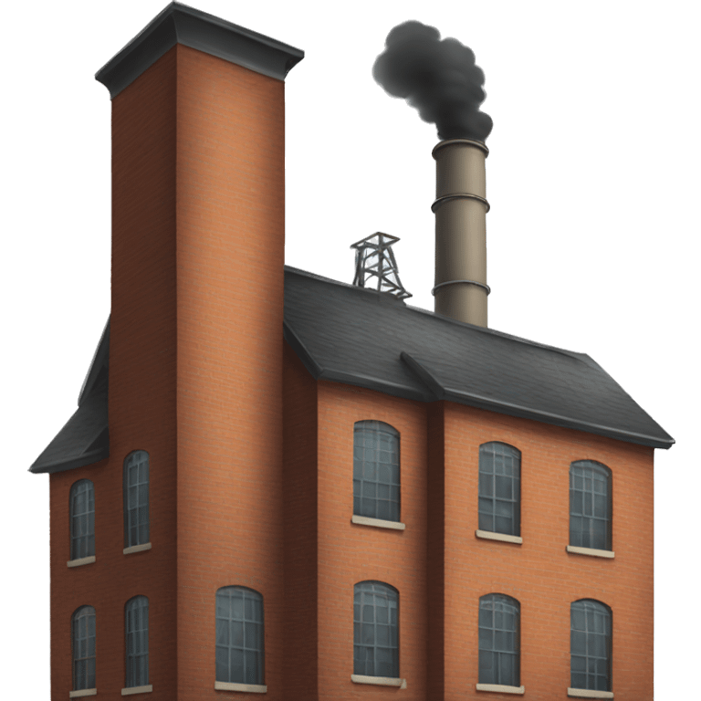 old factory with chimney emoji