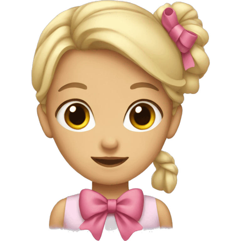 Girl with a bow emoji