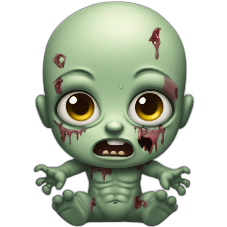 Cute baby zombie emoji