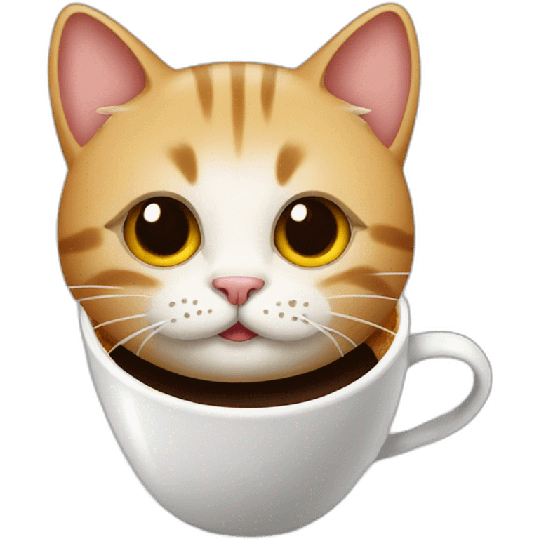 cat, coffee emoji