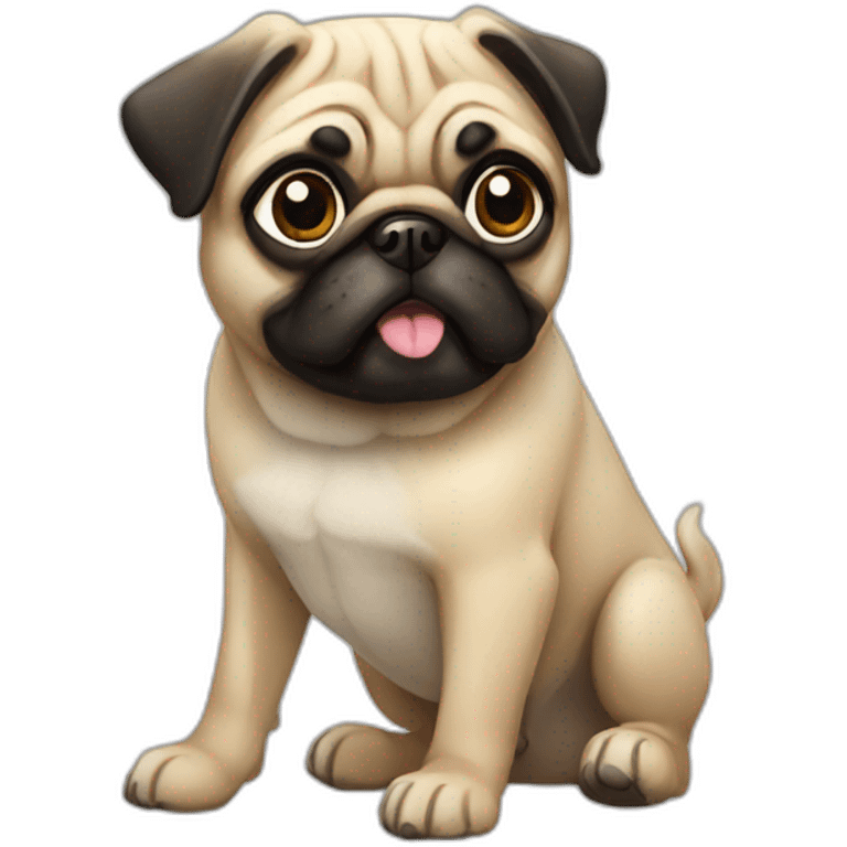 pug breed dog emoji