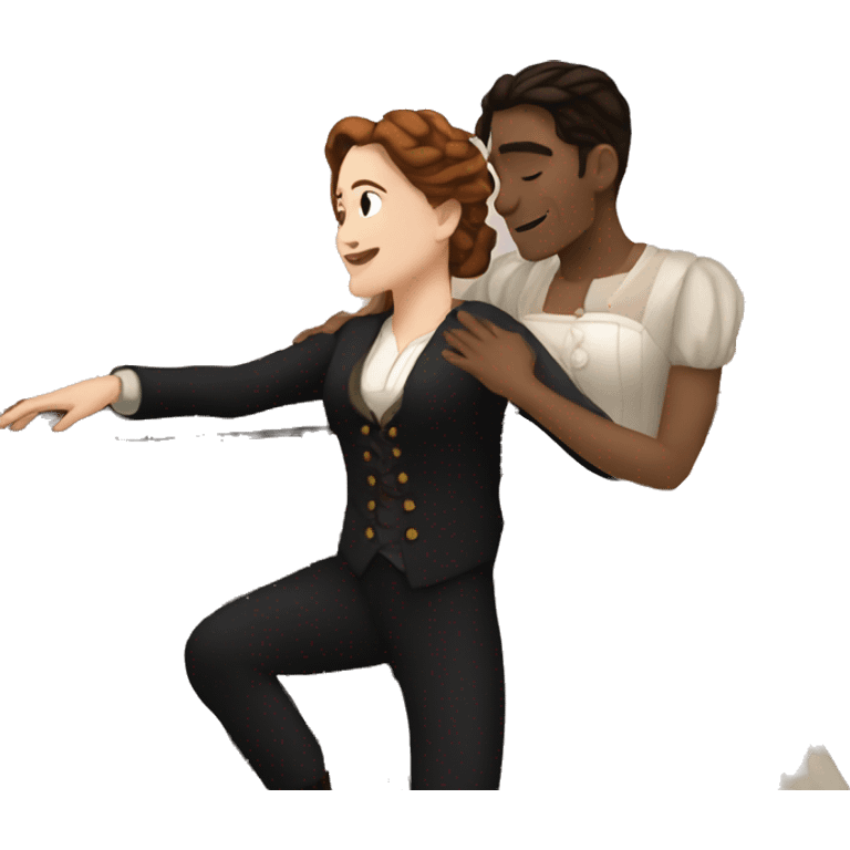 Jack and rose on the titanic emoji