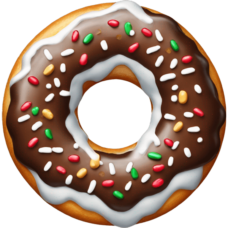 christmas donut emoji