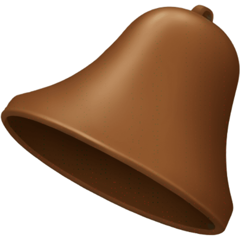 Brown dingle bell emoji