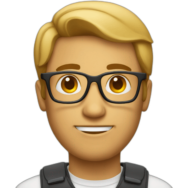 men withe glasses programming emoji