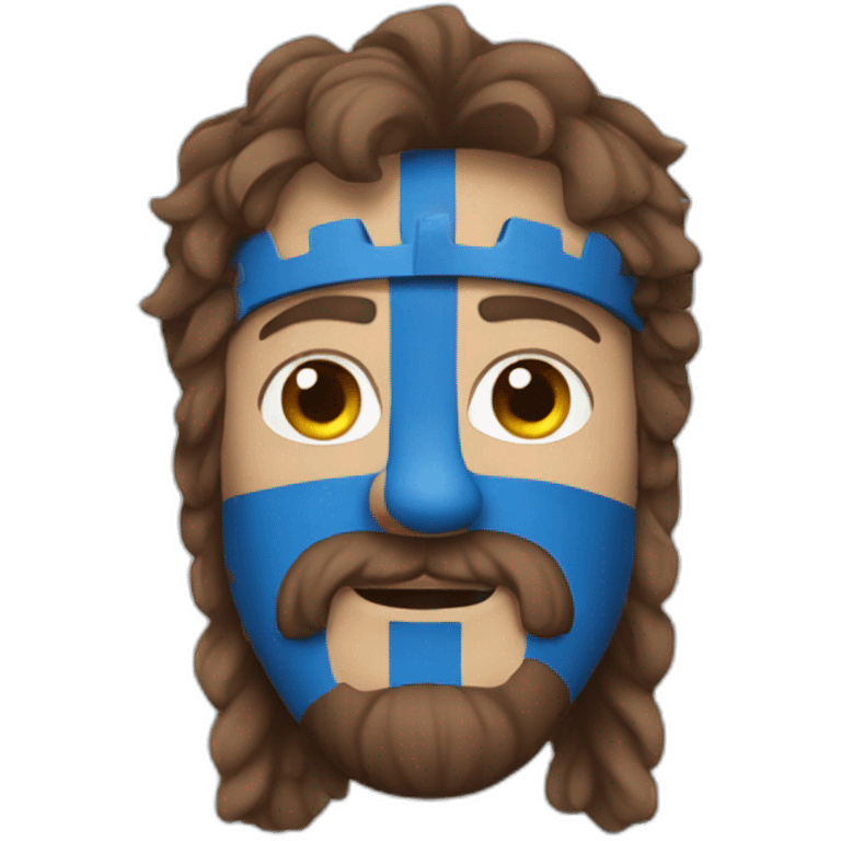 william wallace with face paint emoji