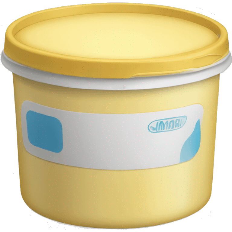 plastic container of margarine emoji