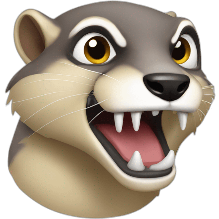 Angry weasel emoji