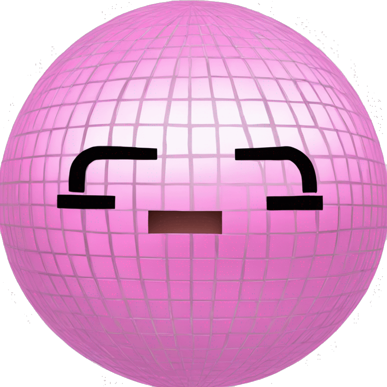 Light pink disco ball emoji