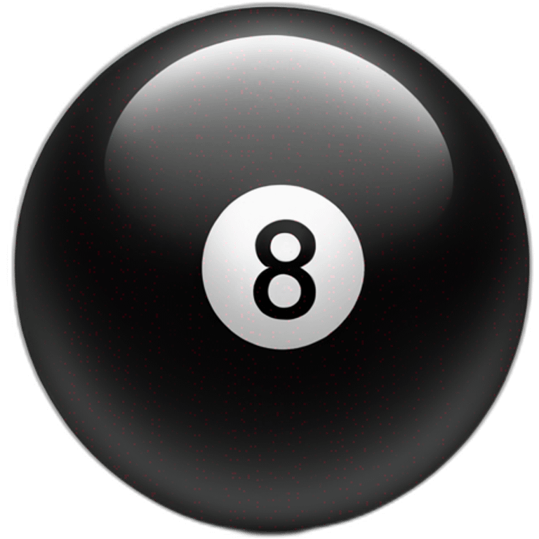 black eight ball emoji