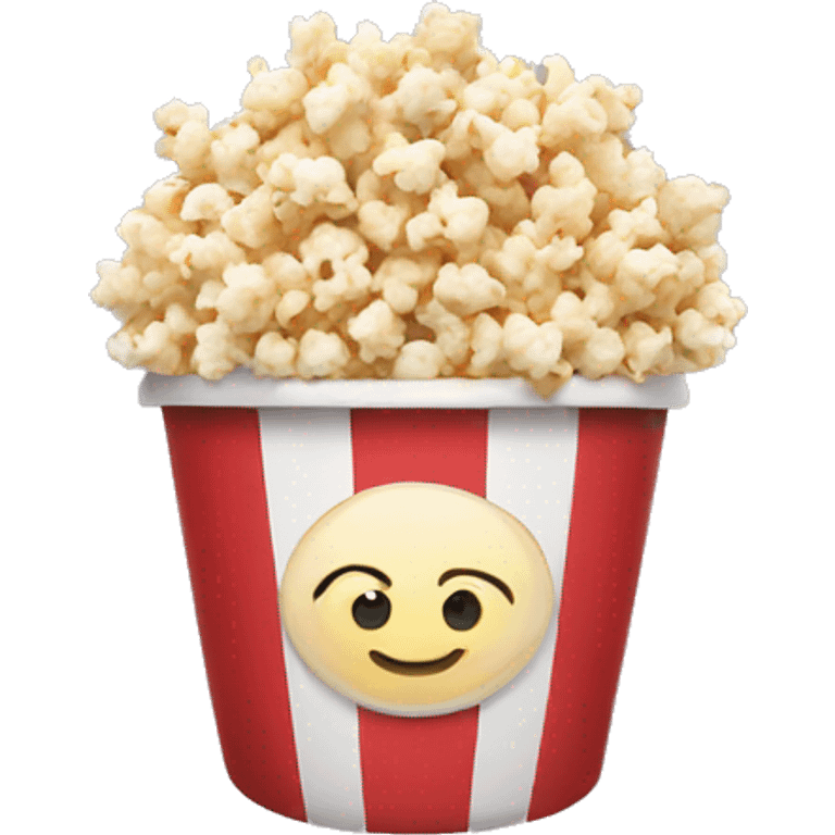 Cute popcorn bucket emoji