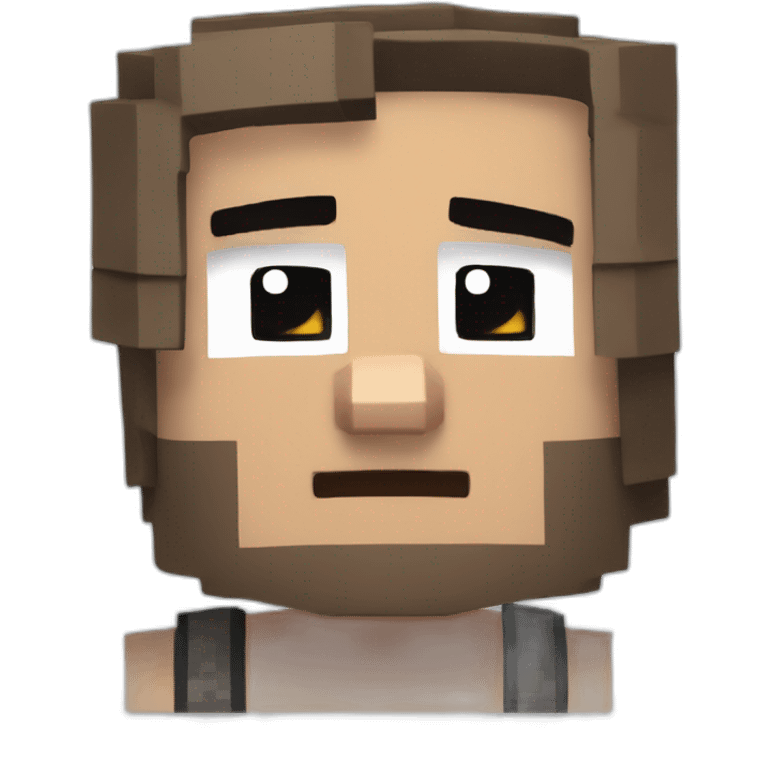 Steve minecraft drowsy emoji