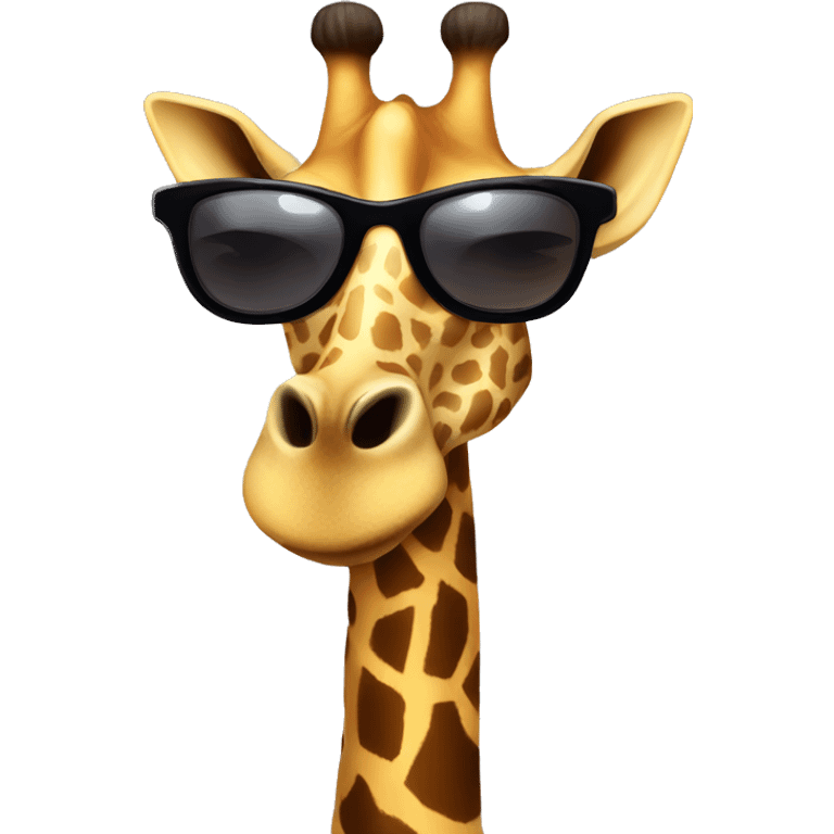 Giraffe wearing sunglasses  emoji