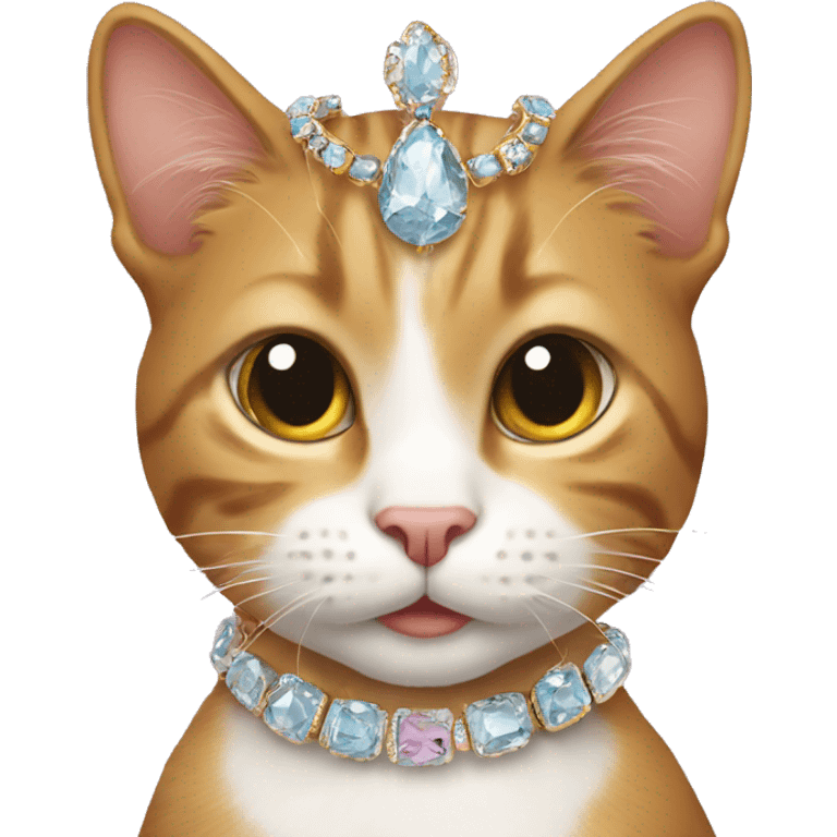 cat wearing jewellry  emoji