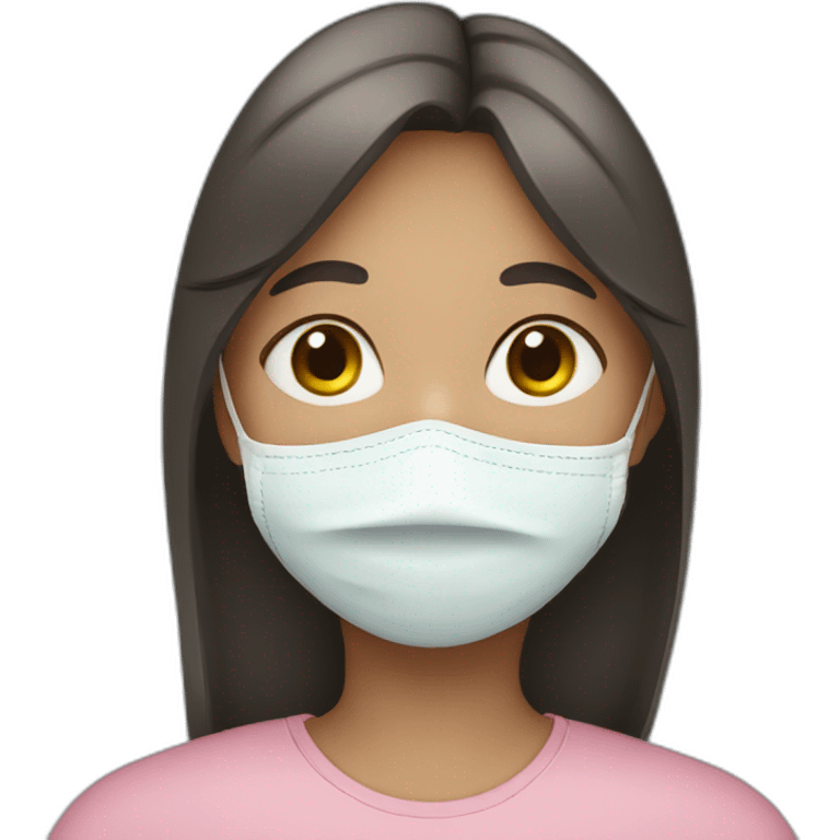 girl with facemask emoji