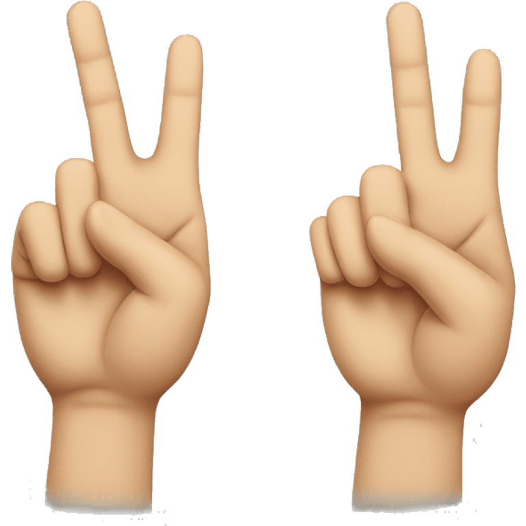 emoji similar to a "rock" had sign, but with index finger, middle finger, and little finger pointing out emoji