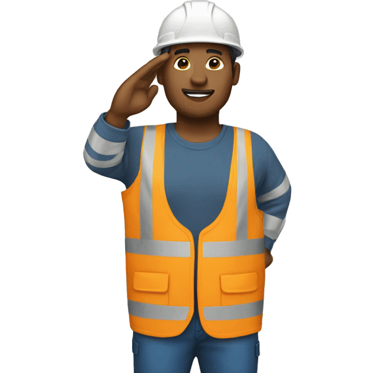 Construction worker salute  emoji