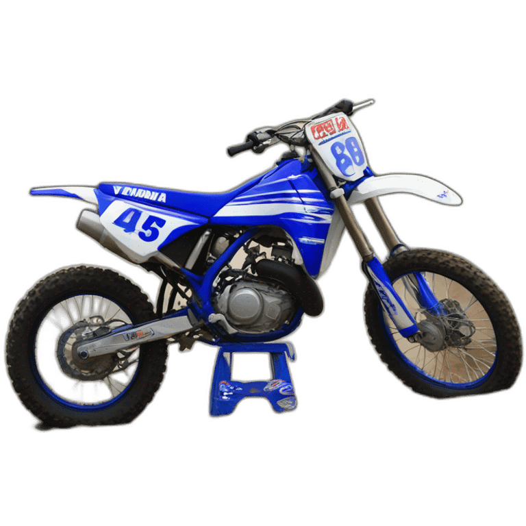 85yz yamaha bleu emoji