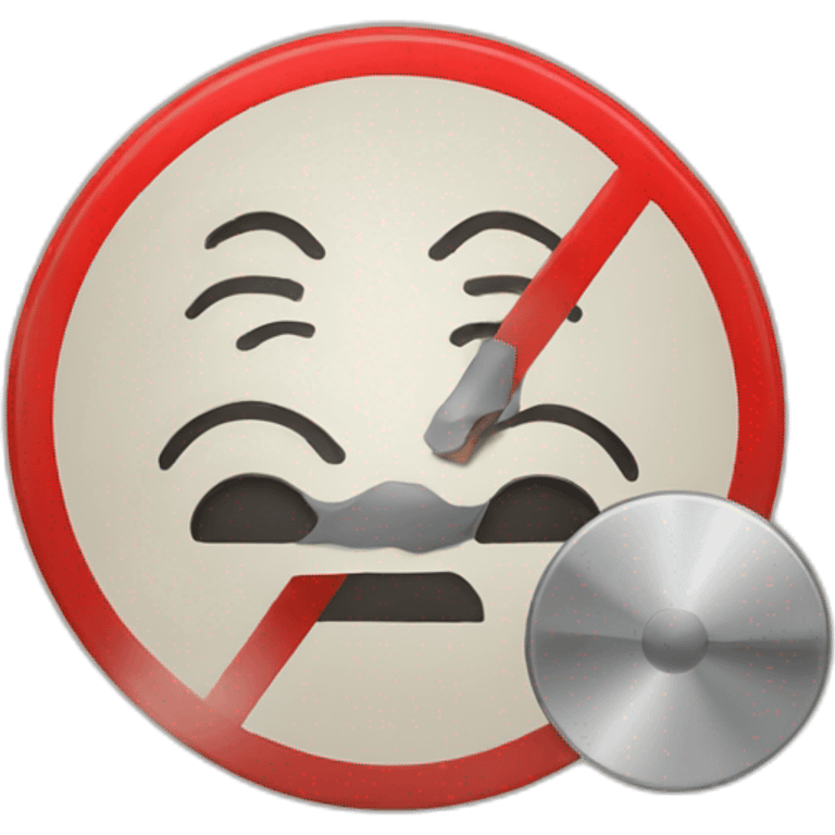 prohibited sign emoji