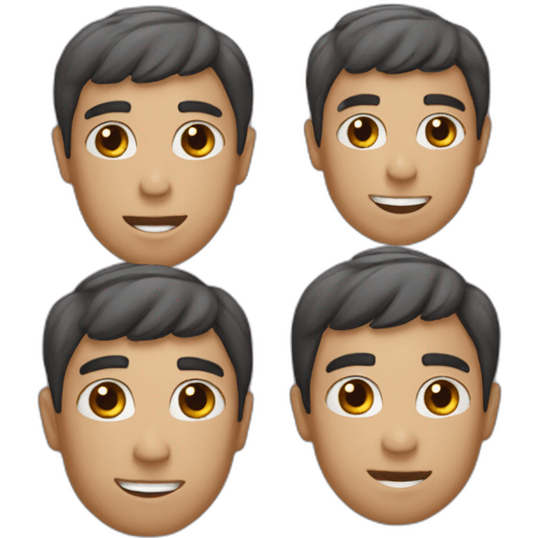 three boy friend emoji