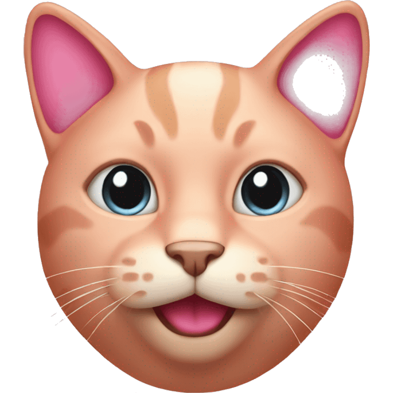 Pink cat  emoji